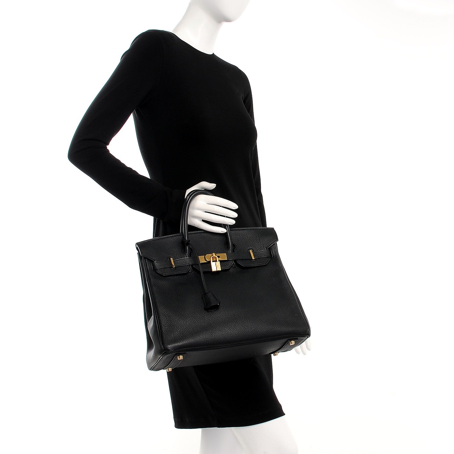 Hermes Togo HAC Birkin 32 Black 2 of 28
