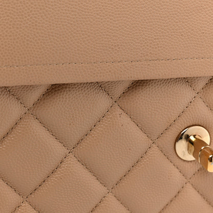 Chanel Caviar Quilted Jumbo Double Flap Beige 14 of 17