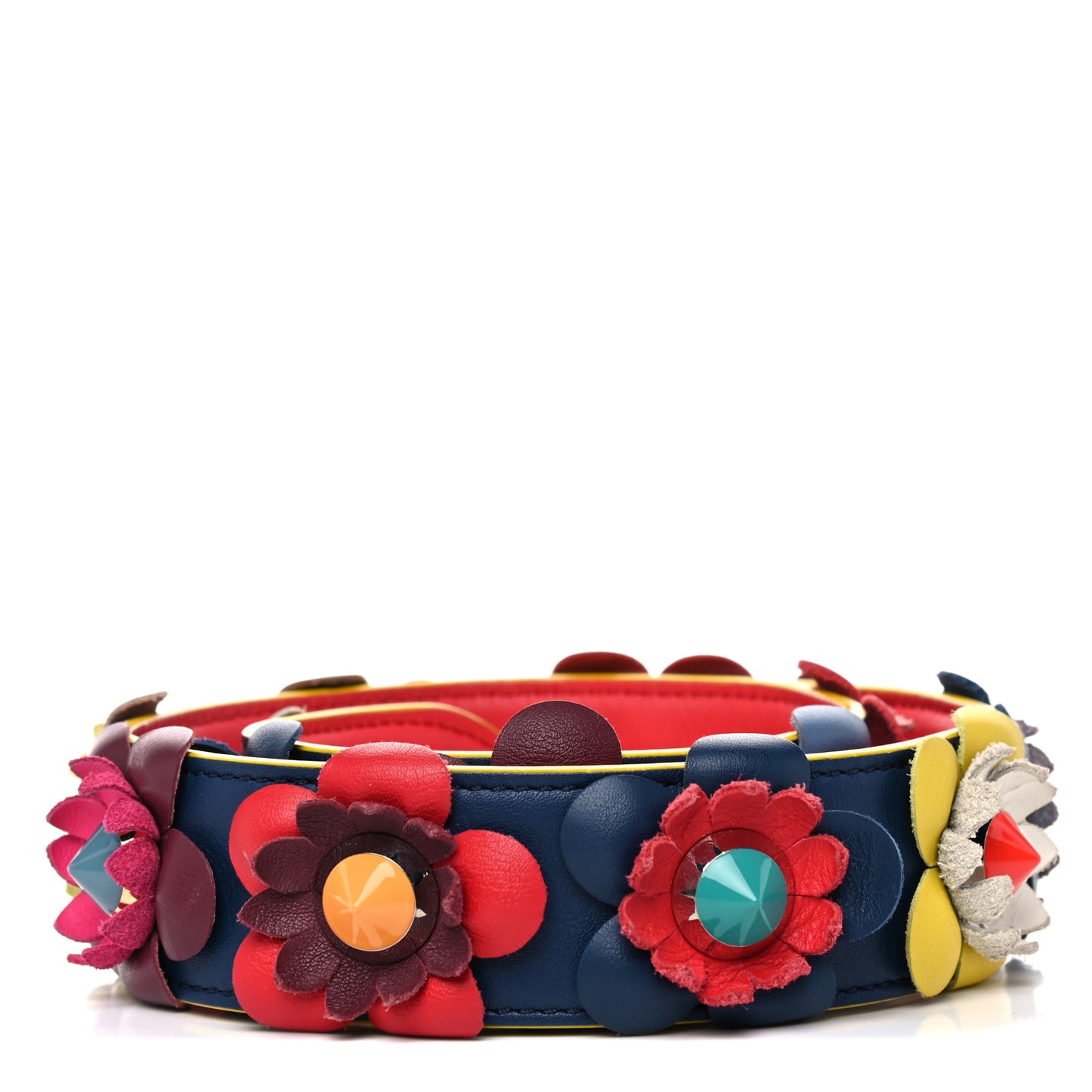 Vitello Dolce Flowerland Studded Strap You Blue Corallo Multicolor