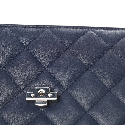 Chanel Goatskin Quilted Small CC Box Flap Navy 11 of 14