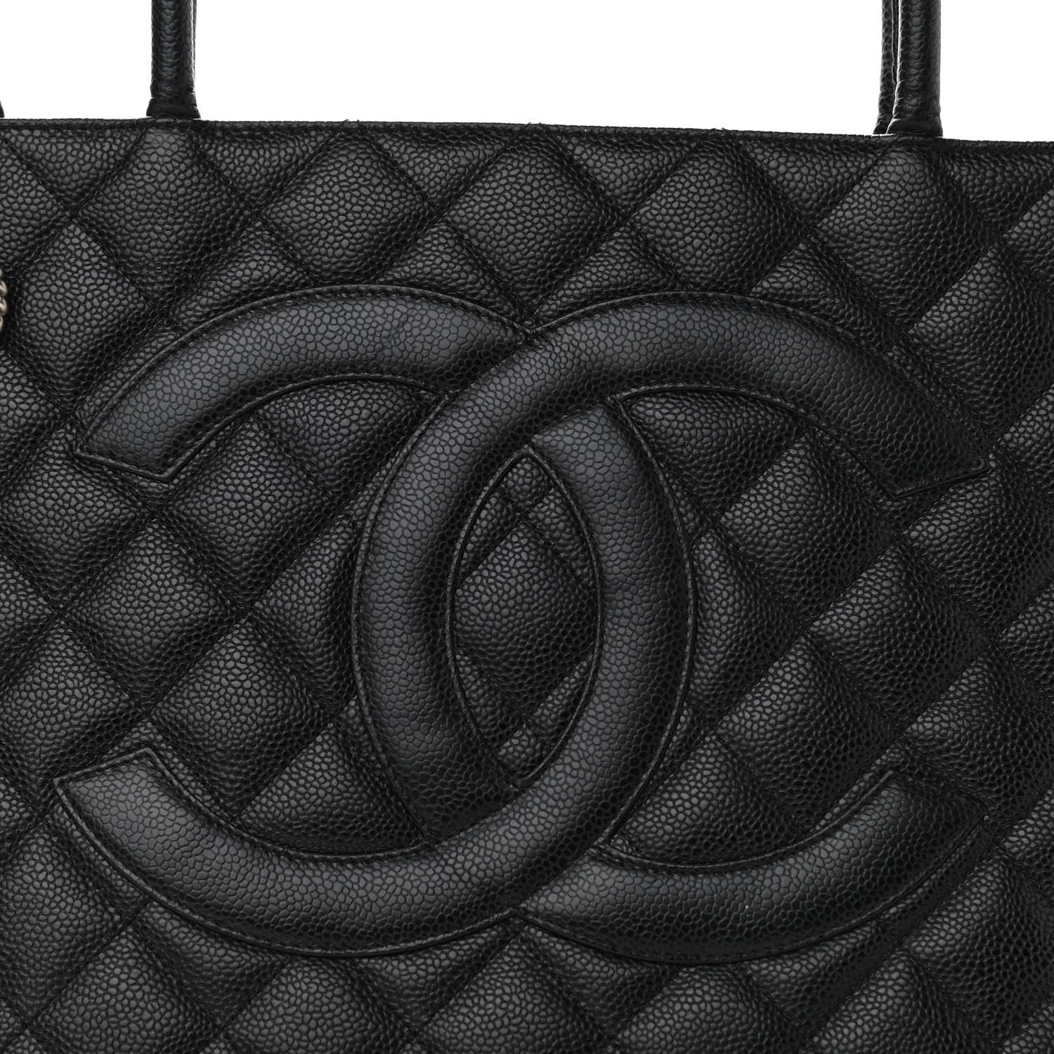 Chanel Caviar Quilted Medallion Tote Black 8 of 12
