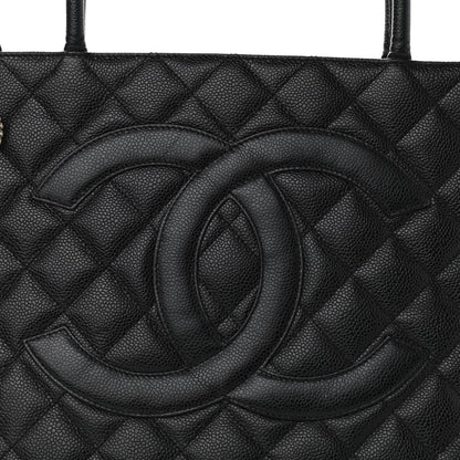Chanel Caviar Quilted Medallion Tote Black 8 of 12