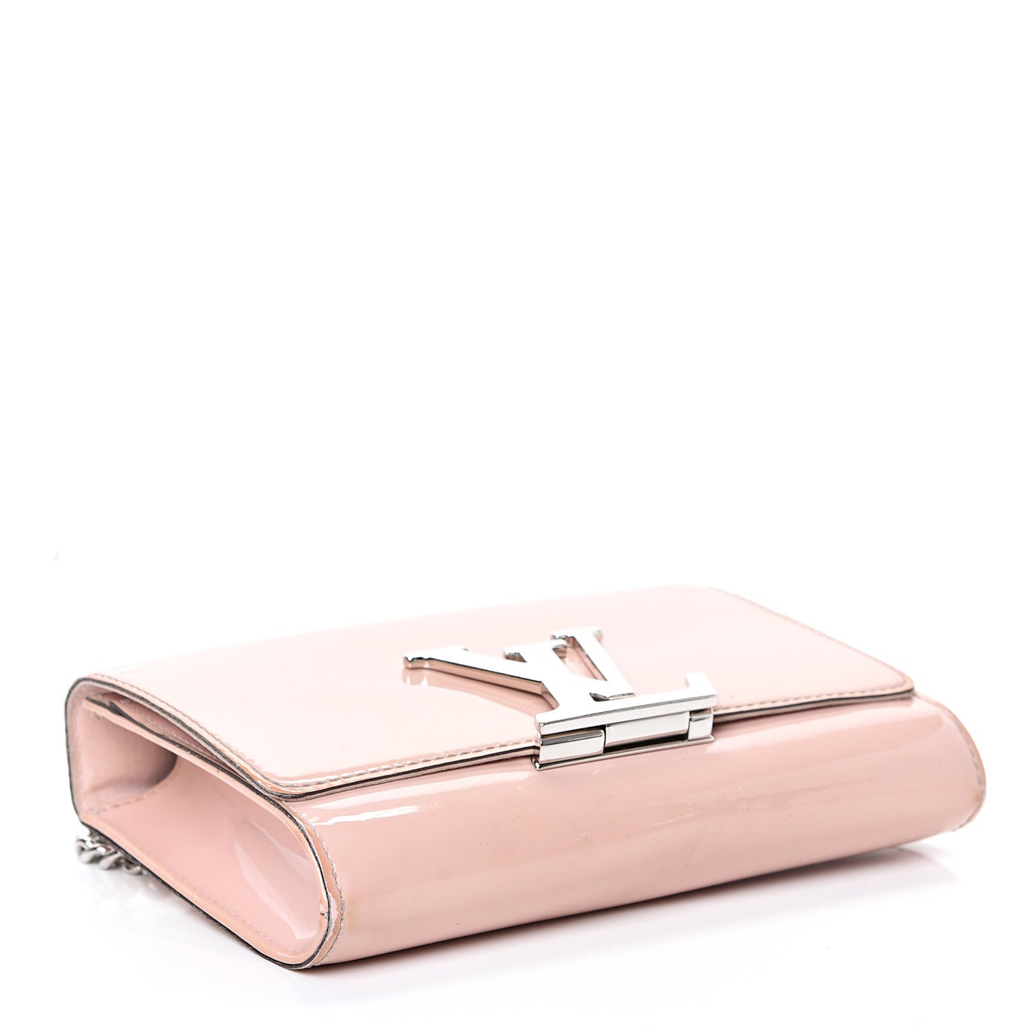 Patent Chain Louise MM Rose Ballerine