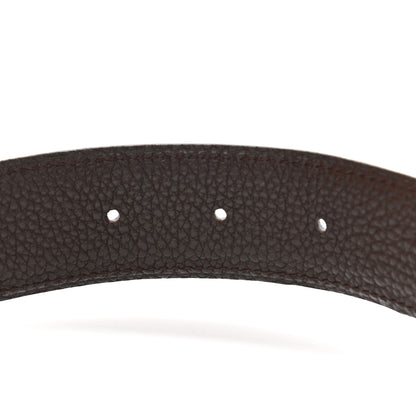 Hermes Box Togo 32mm H Belt 105 Black Chocolate 5 of 8