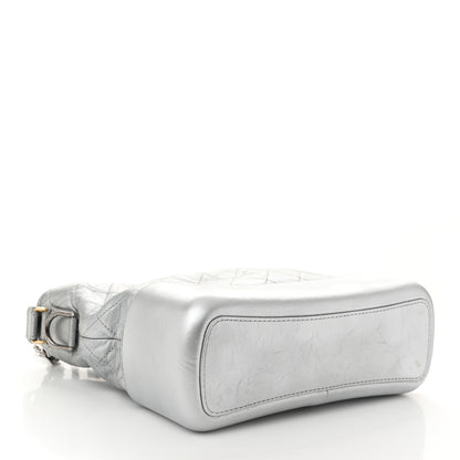Chanel Metallic Aged Calfskin Quilted Medium Gabrielle Silver 4 of 11
