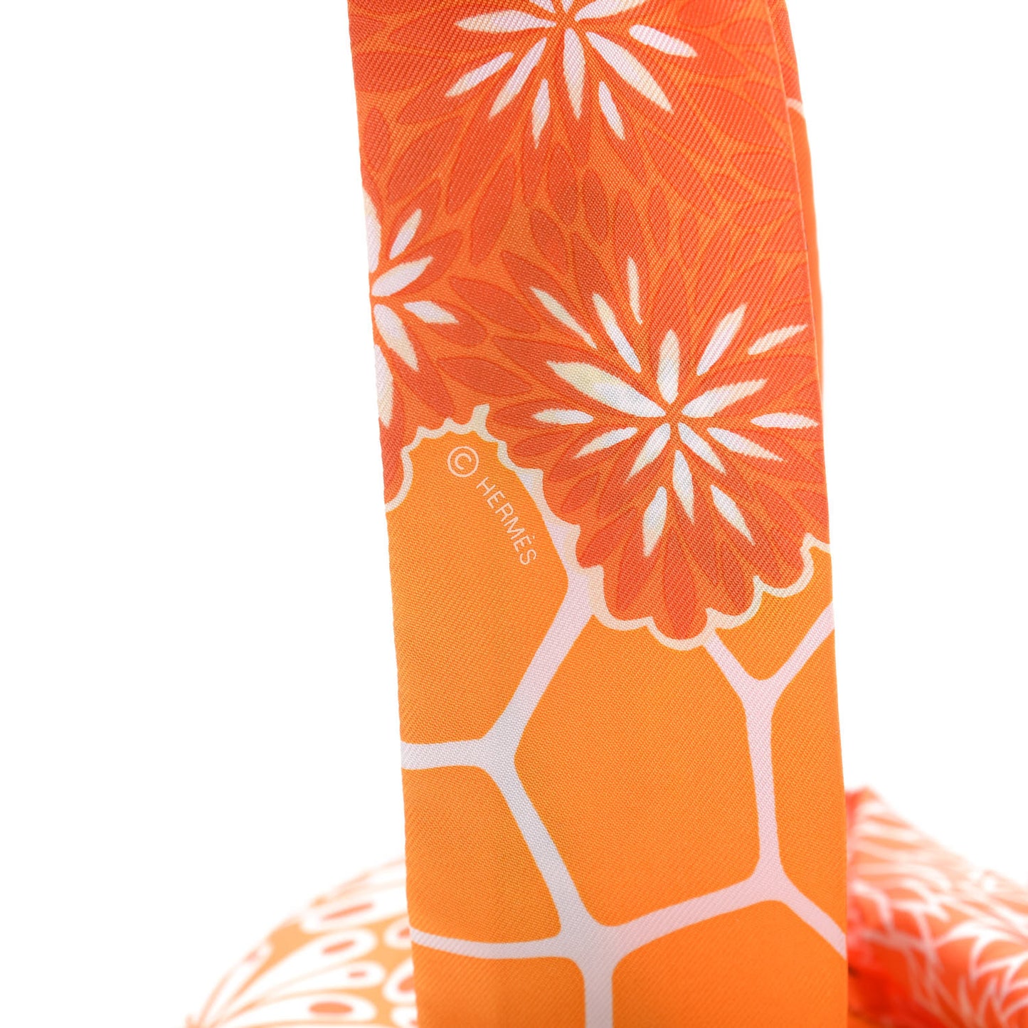 Silk The Three Graces Twilly Orange Mangue Anthracite
