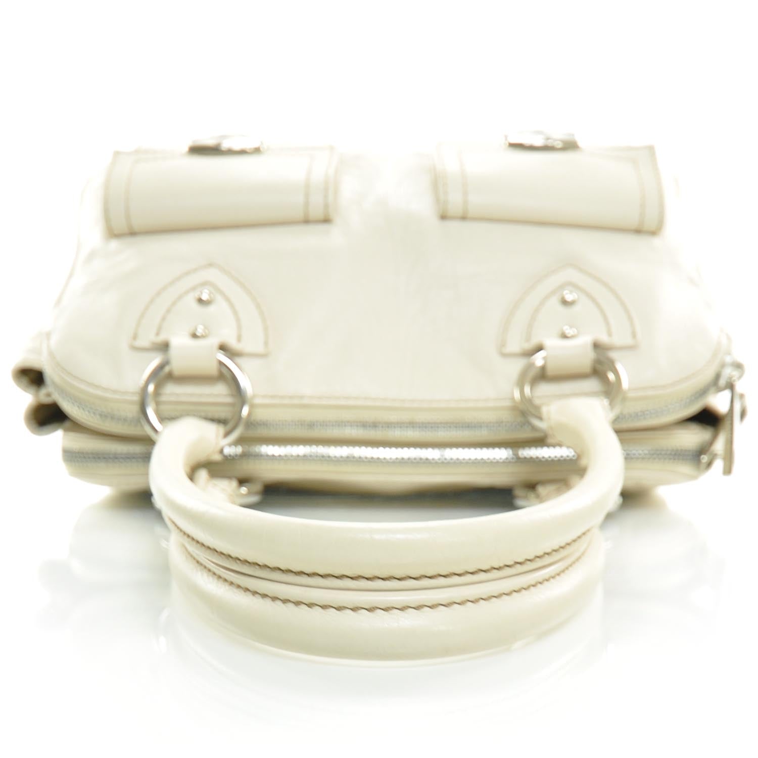 Marc Jacobs Leather Blake Satchel Cream 6 of 10