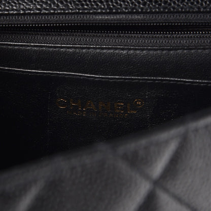 Chanel Caviar Quilted Jumbo Kelly Flap Black 6 of 12
