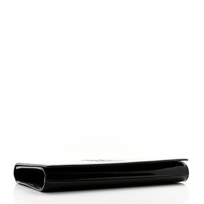 Saint Laurent Patent Monogram Large Belle De Jour Clutch Black 4 of 12