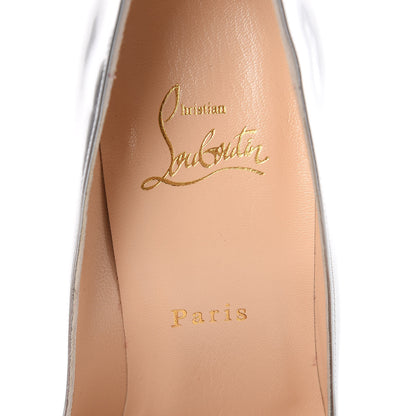 Christian Louboutin Antispecchio Pigalle Follies 100 Pumps 39 Silver 6 of 11