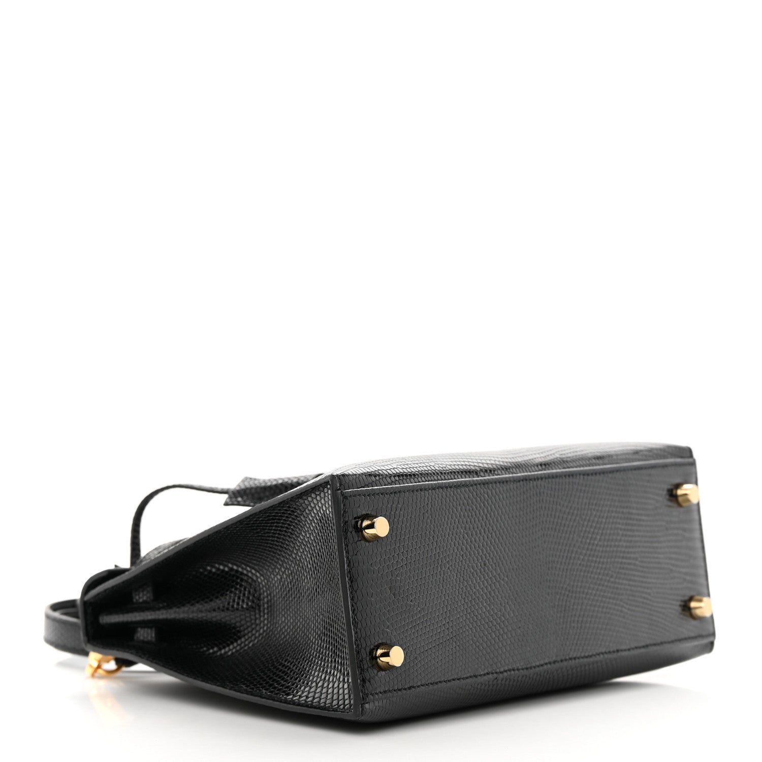 Hermes Lizard Niloticus Kelly Sellier 25 Black 4 of 14