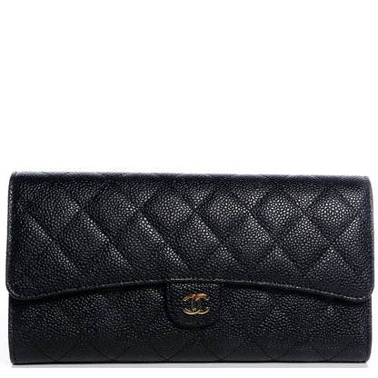 Chanel Caviar Quilted Travel Wallet Black 1 of 8