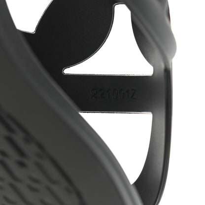 Hermes Rubber Womens Egerie Sandals 40 Black 8 of 9