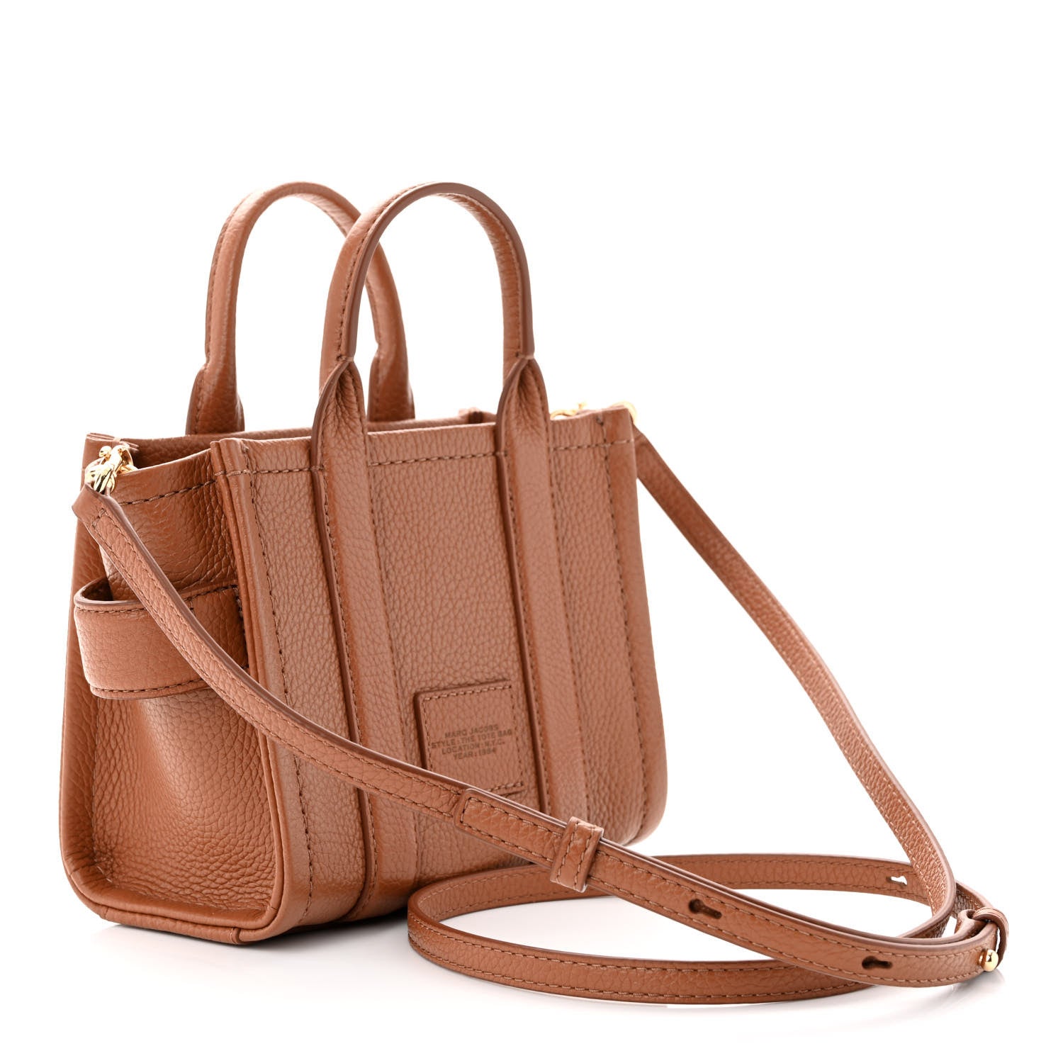 Marc Jacobs Grained Calfskin Micro The Tote Bag Argan Oil 3 of 10