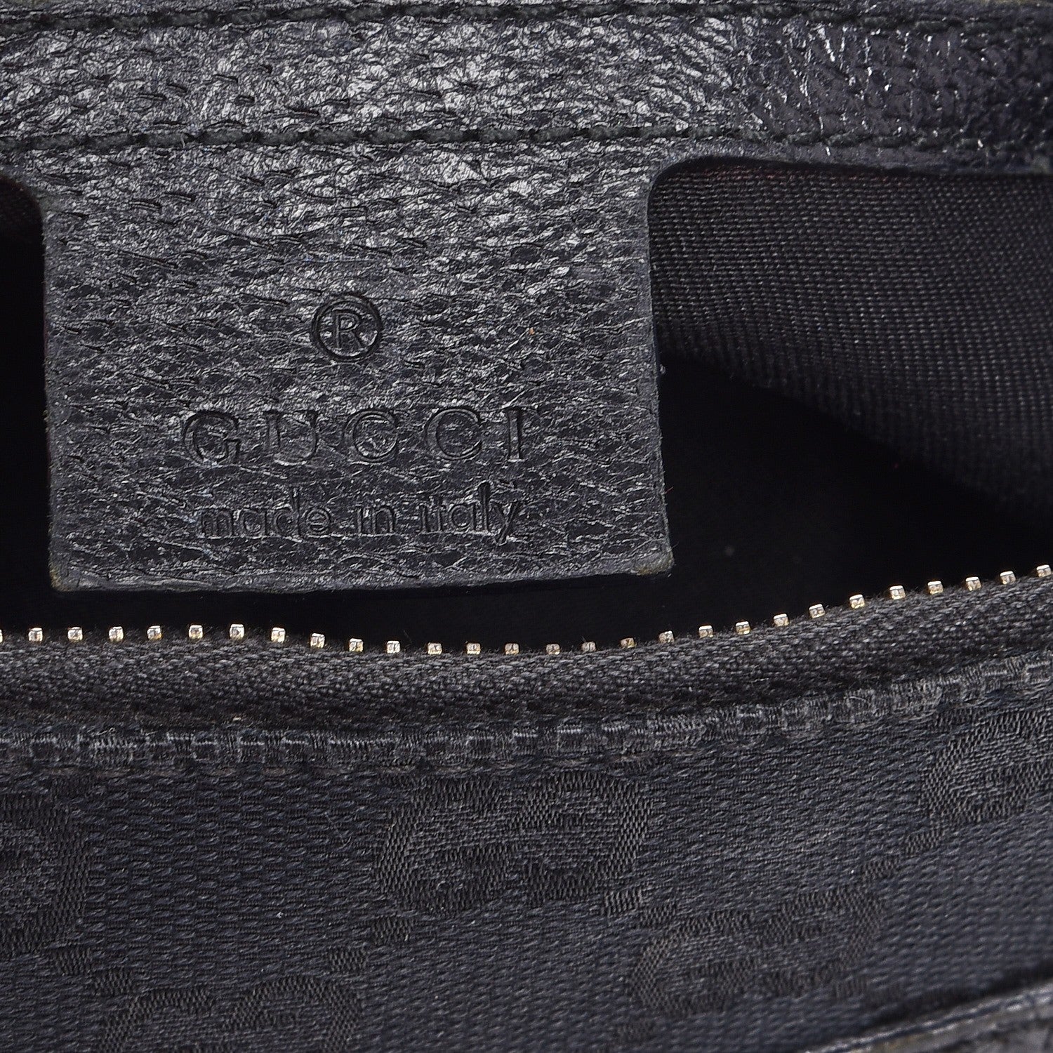 Gucci Monogram Anita Bamboo Top Handle Bag Black 6 of 8