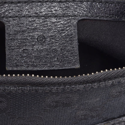 Gucci Monogram Anita Bamboo Top Handle Bag Black 6 of 8