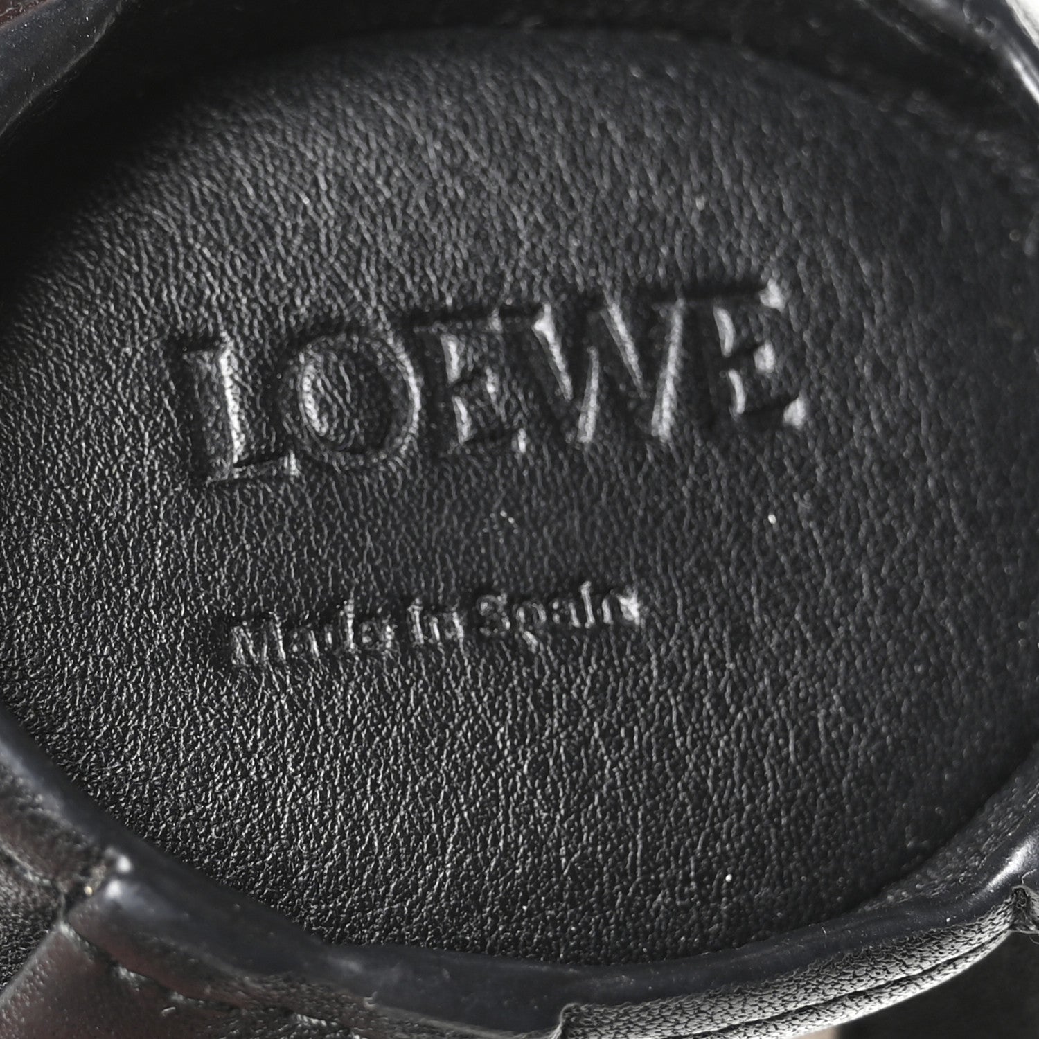 Loewe Calfskin Panda Coin Pouch Bag Charm Key Holder Black White 4 of 6