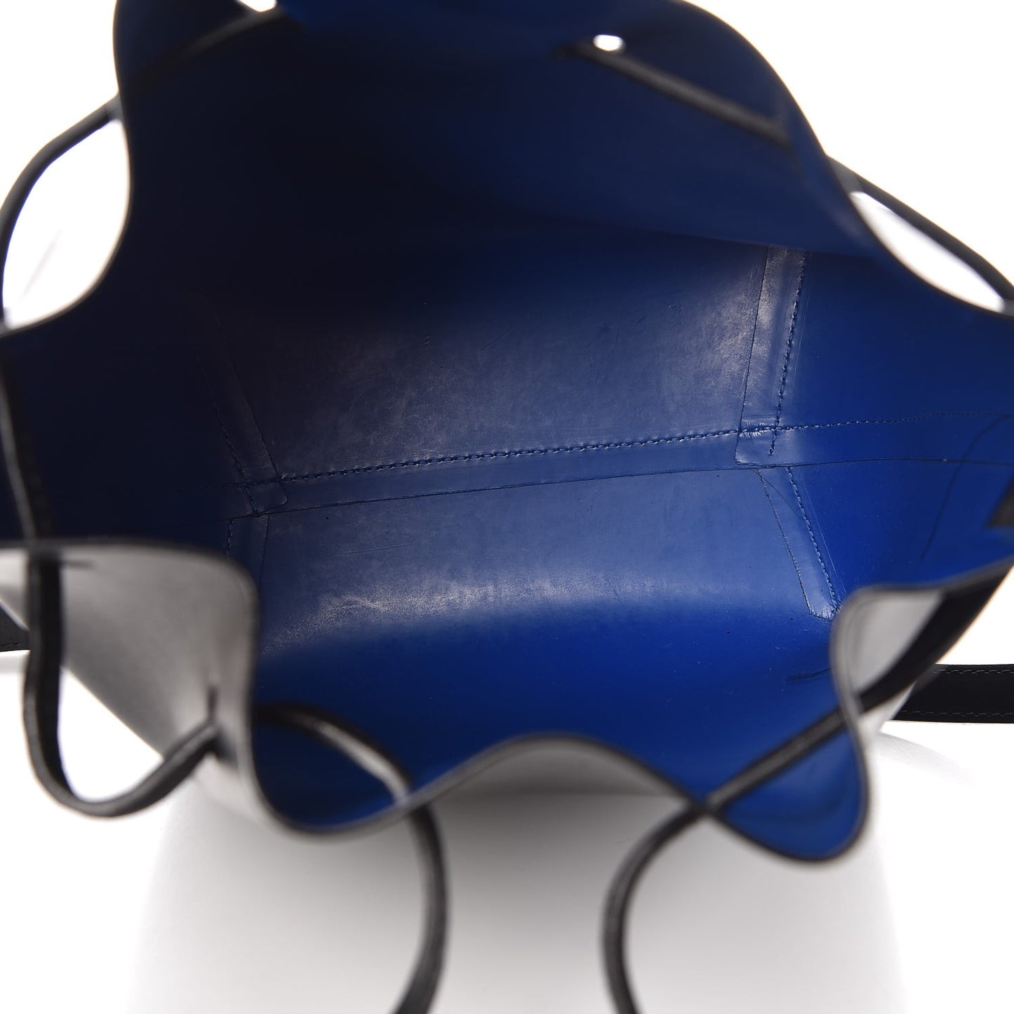 Calfskin Mini Bucket Bag Black Royal