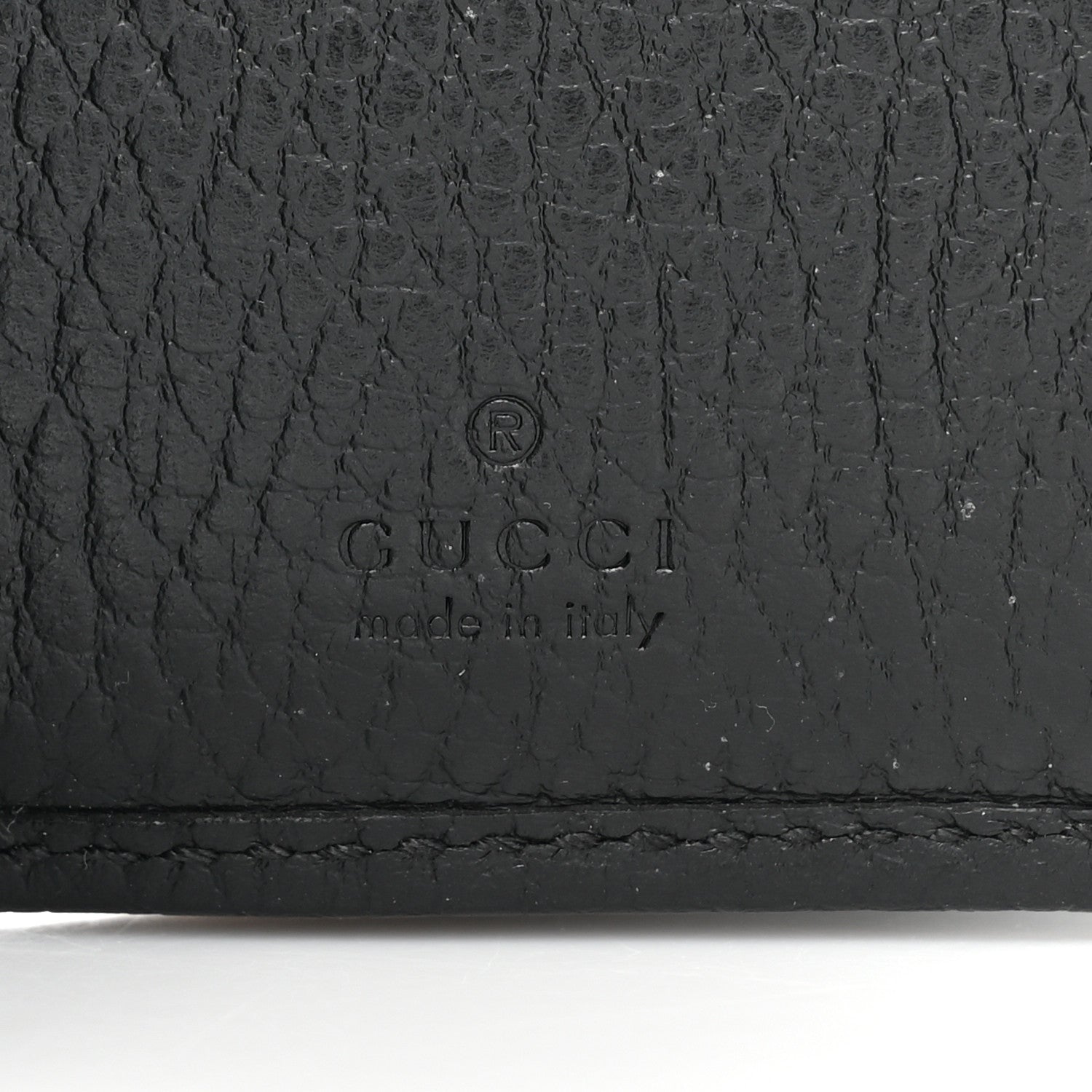 Gucci Dollar Calfskin Enamel Monochrome Medium GG Marmont Wallet 8 of 12