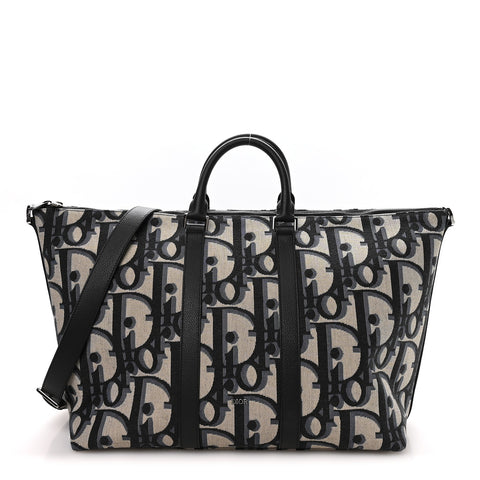 Maxi Oblique Jacquard Weekender 40 Beige Black