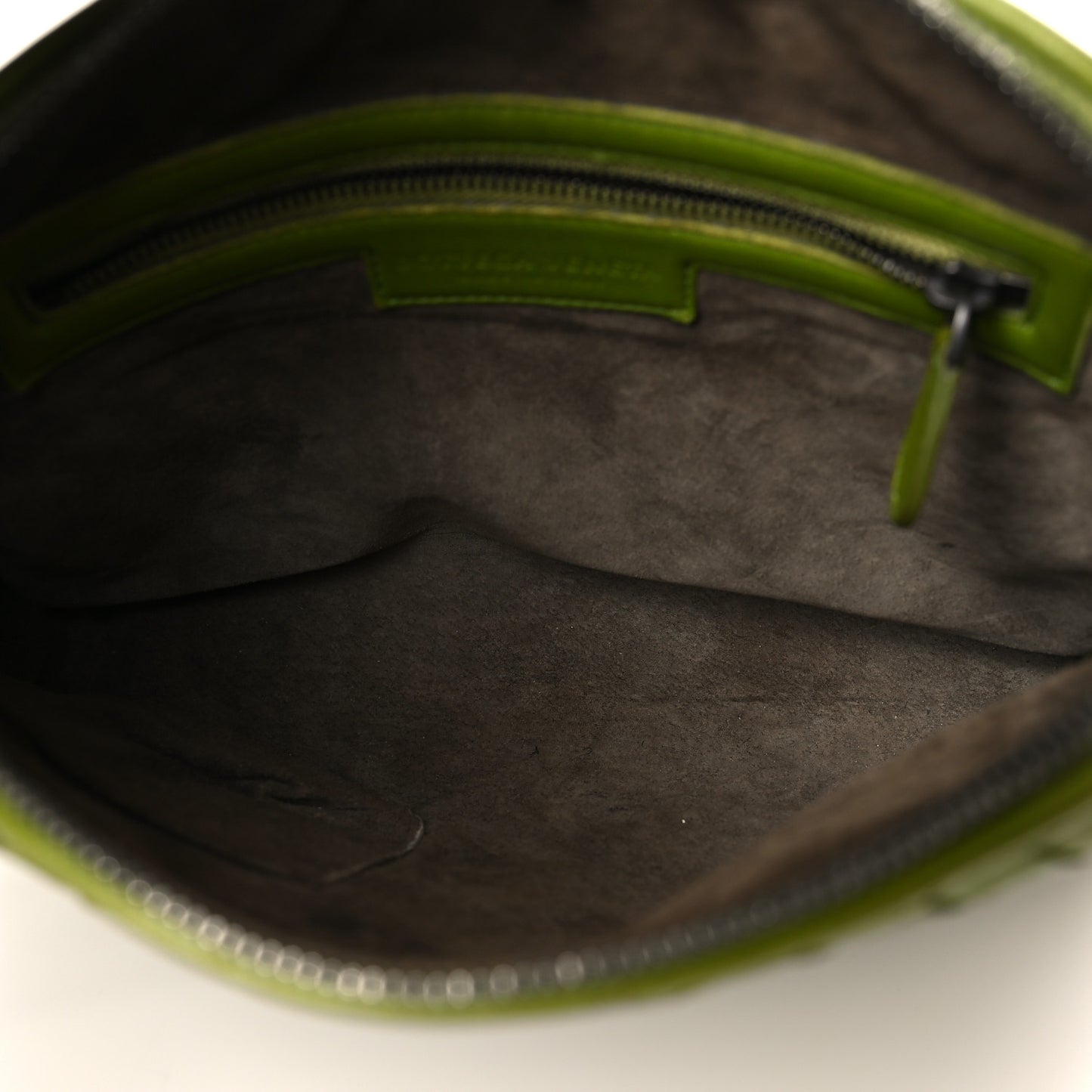 Nappa Intrecciato Nodini Crossbody Messenger Green