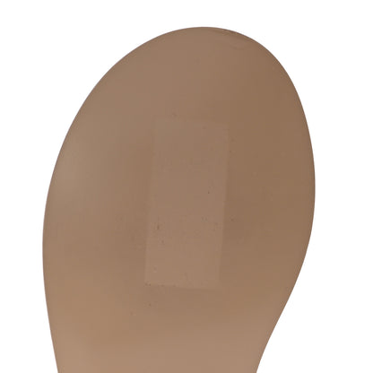 Chanel Lambskin Patent Chain CC Logo Thong Sandals 36.5 Beige 9 of 14