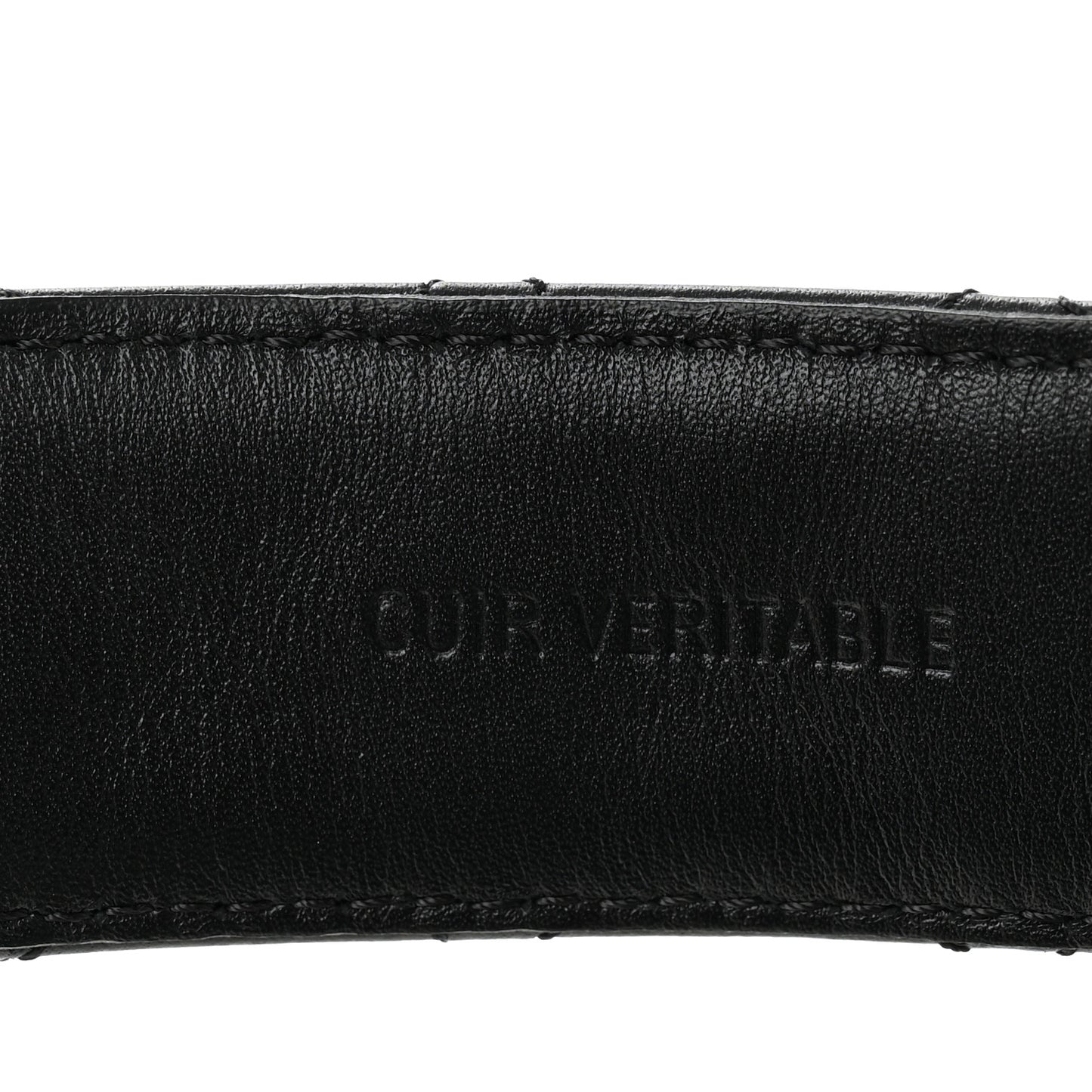 Calfskin Quilted CC Chain Belt 95 38 Black
