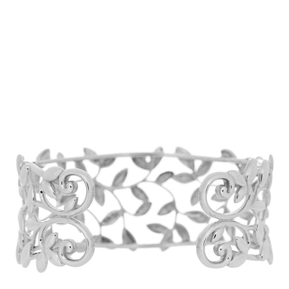 Tiffany Sterling Silver Paloma Picasso Olive Leaf Cuff Bracelet 2 of 3