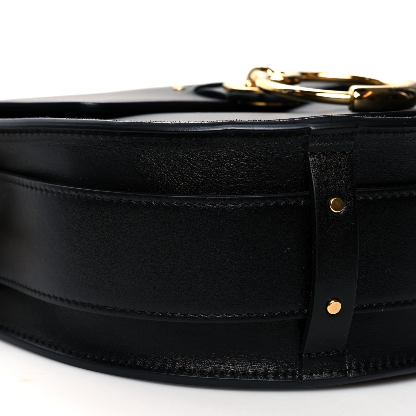 Calfskin Suede Large Tess Bag Black