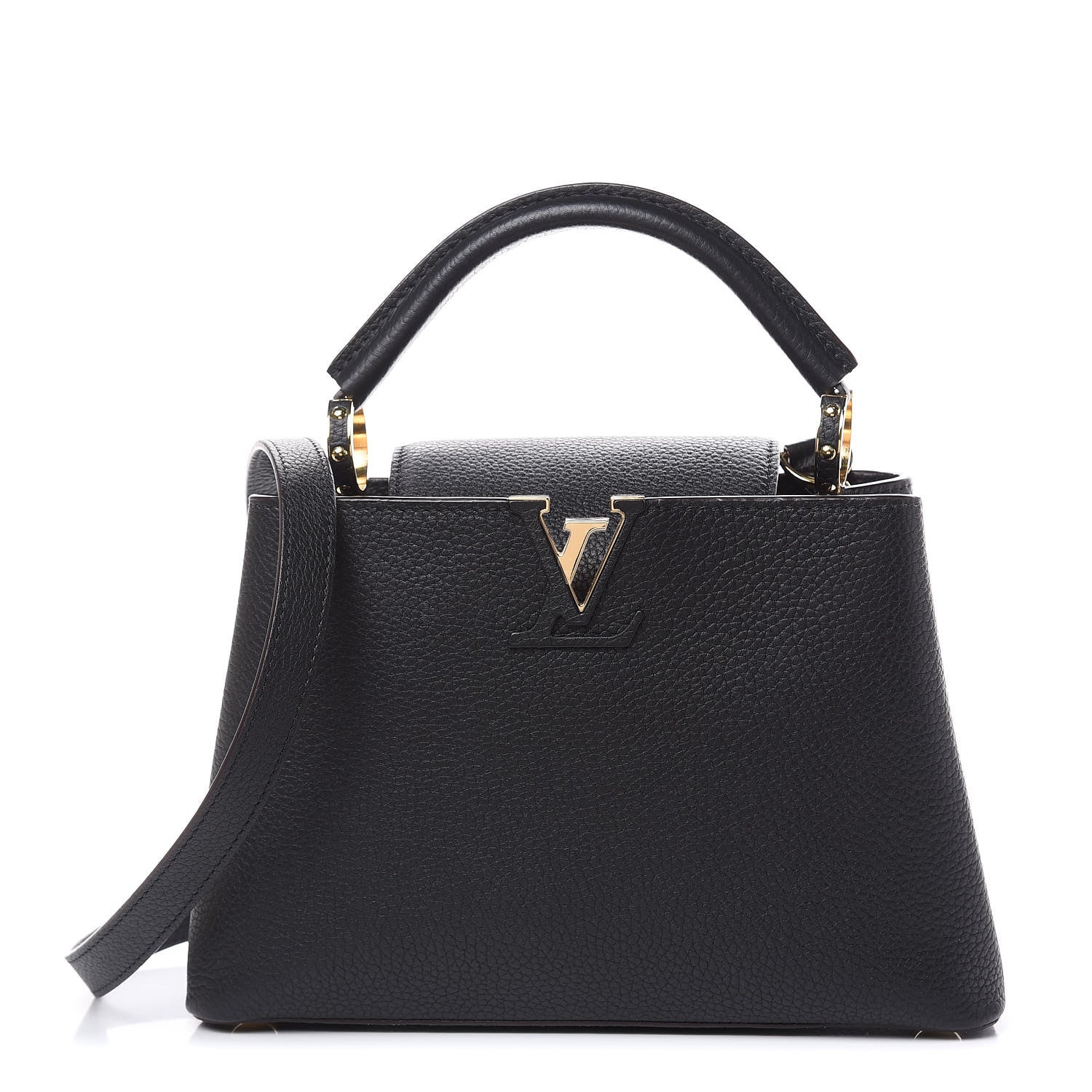 Louis Vuitton Taurillon Capucines BB Black 1 of 8