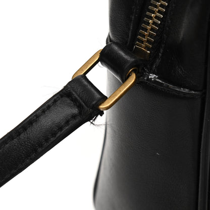 Saint Laurent Calfskin Matelasse Monogram Lou Camera Bag Black 16 of 19