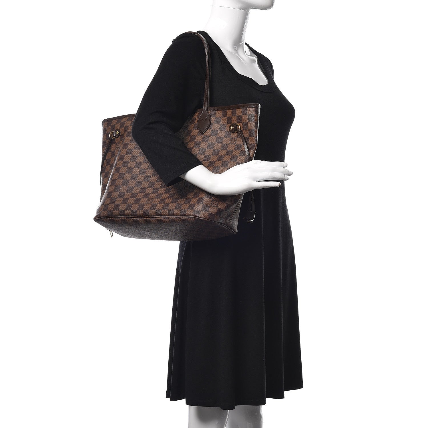 Louis Vuitton Damier Ebene Neverfull MM 2 of 10