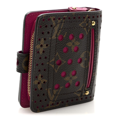 Louis Vuitton Monogram Perforated Compact Zipped Wallet Fuchsia 3 of 6