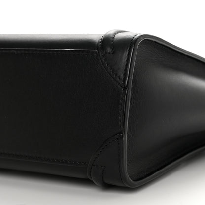 Celine Smooth Calfskin Nano Luggage Black 10 of 10