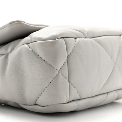 Chanel Lambskin Quilted Medium Chanel 19 Flap Grey 9 of 12
