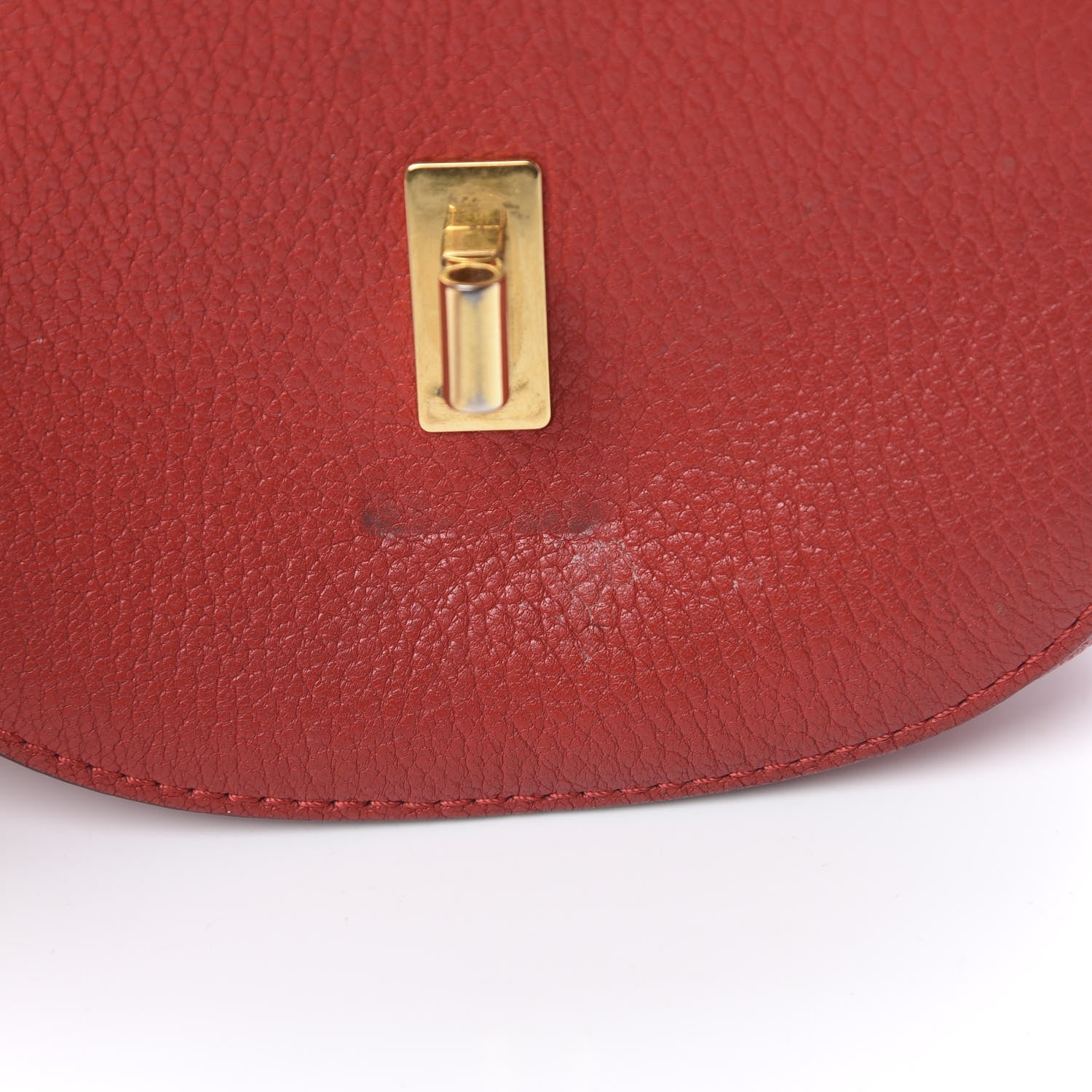 Chloe Grained Lambskin Nano Drew Shoulder Bag Plaid Red 12 of 14