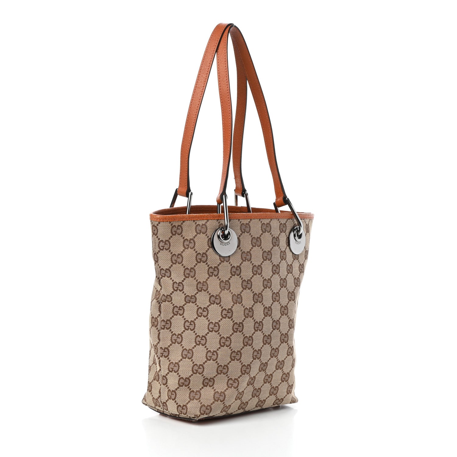 Gucci Monogram Small Eclipse Tote Orange 3 of 8