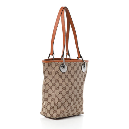 Gucci Monogram Small Eclipse Tote Orange 3 of 8