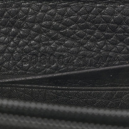 Gucci Pebbled Calfskin Soho Zip Around Wallet Black 7 of 8