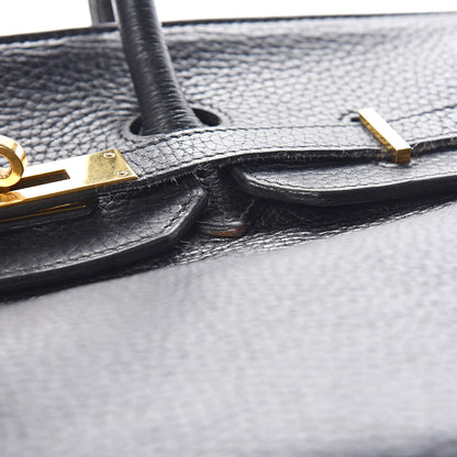 Hermes Taurillon Clemence Birkin 35 Black 37 of 42