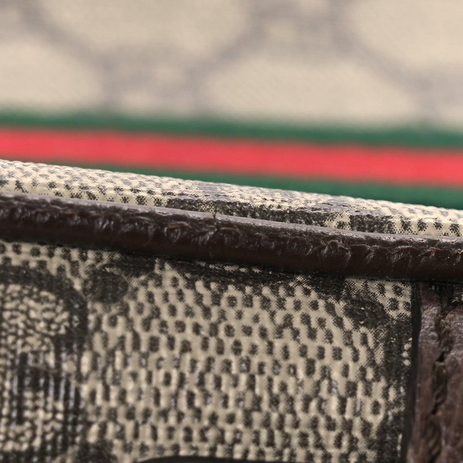 Gucci GG Supreme Monogram Web Mini Ophidia Messenger Brown 11 of 13