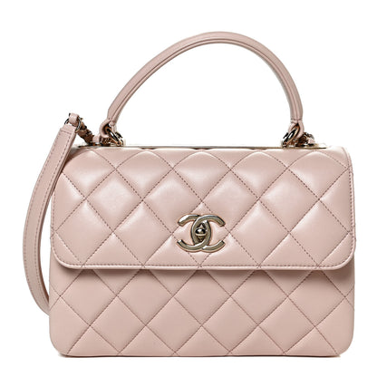 Chanel Lambskin Quilted Small Trendy CC Dual Handle Flap Bag Beige 1 of 11