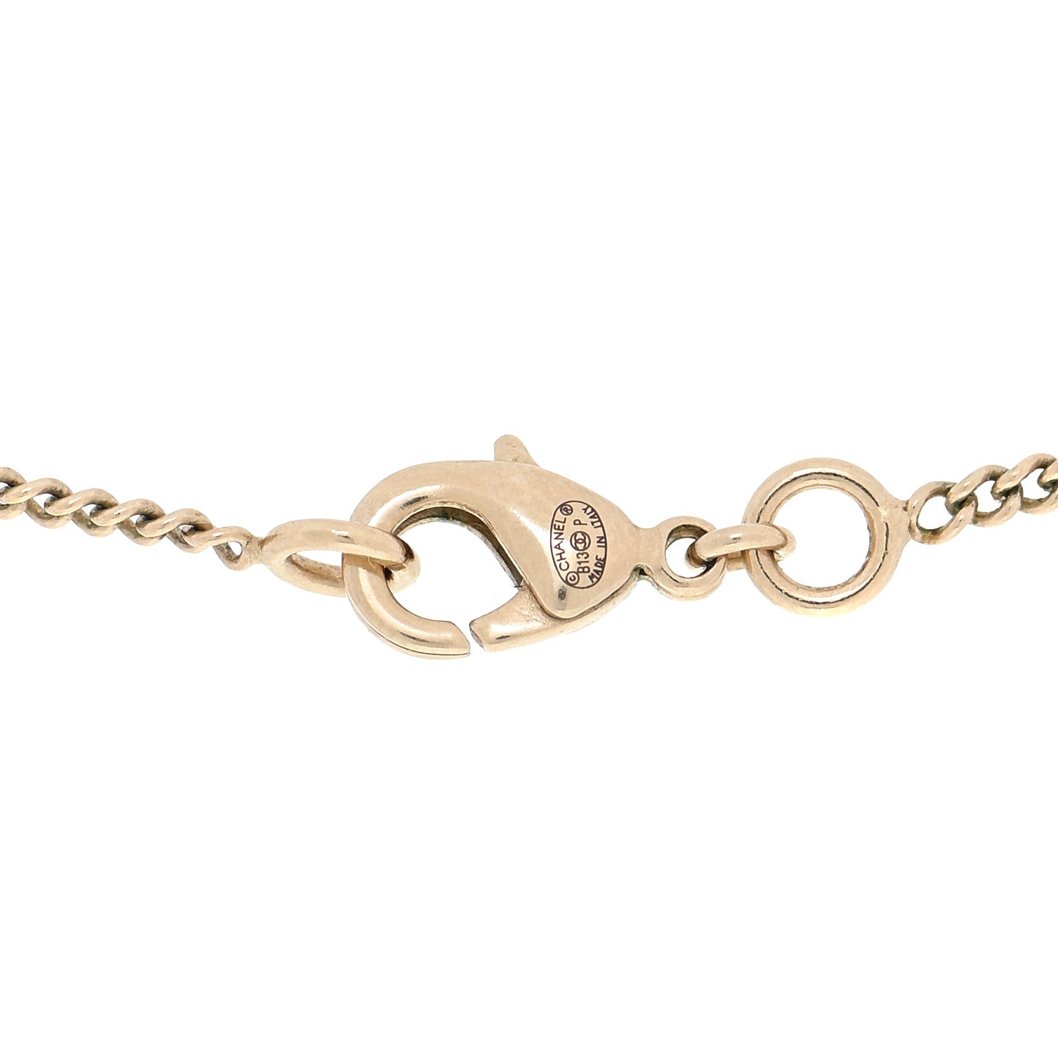 Chanel Logo Necklace Gold 5 of 5