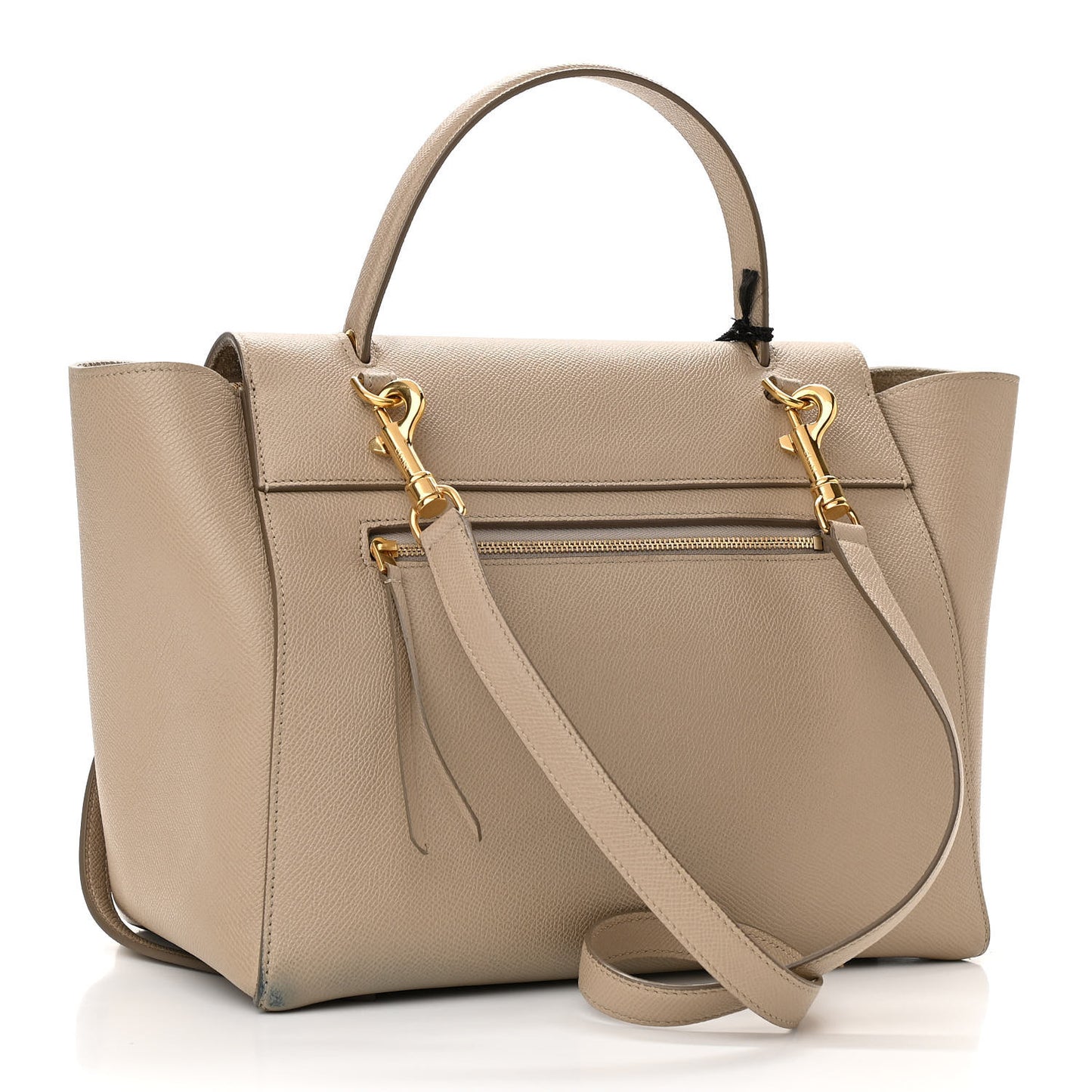 Grained Calfskin Mini Belt Bag Light Taupe