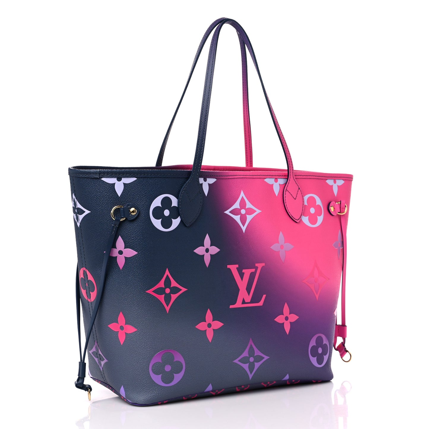 Monogram Giant Spring In The City Neverfull MM Midnight Fuchsia