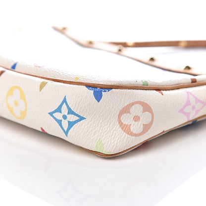 Louis Vuitton Monogram Multicolor Pochette Accessories White 8 of 9