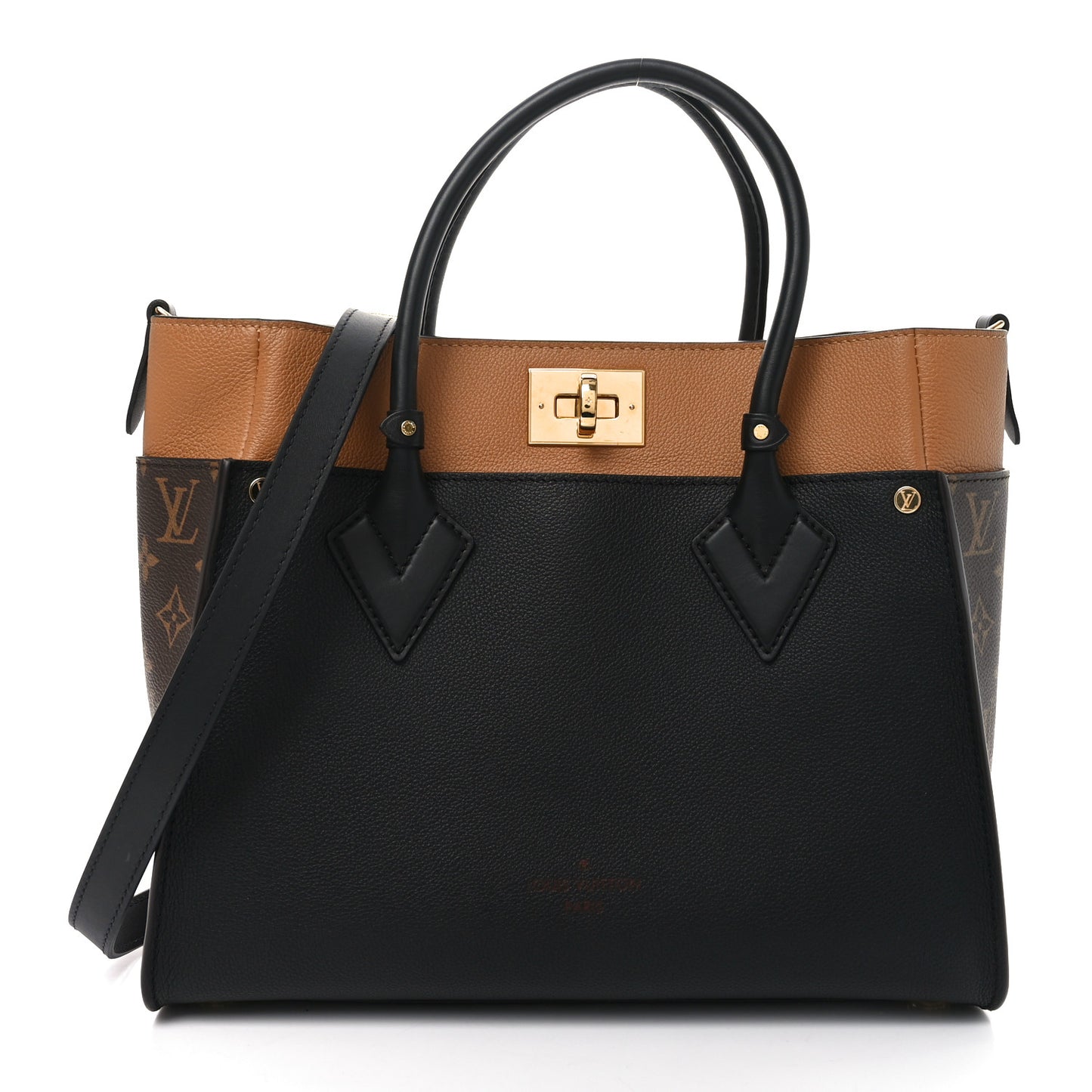Calfskin Monogram On My Side Black