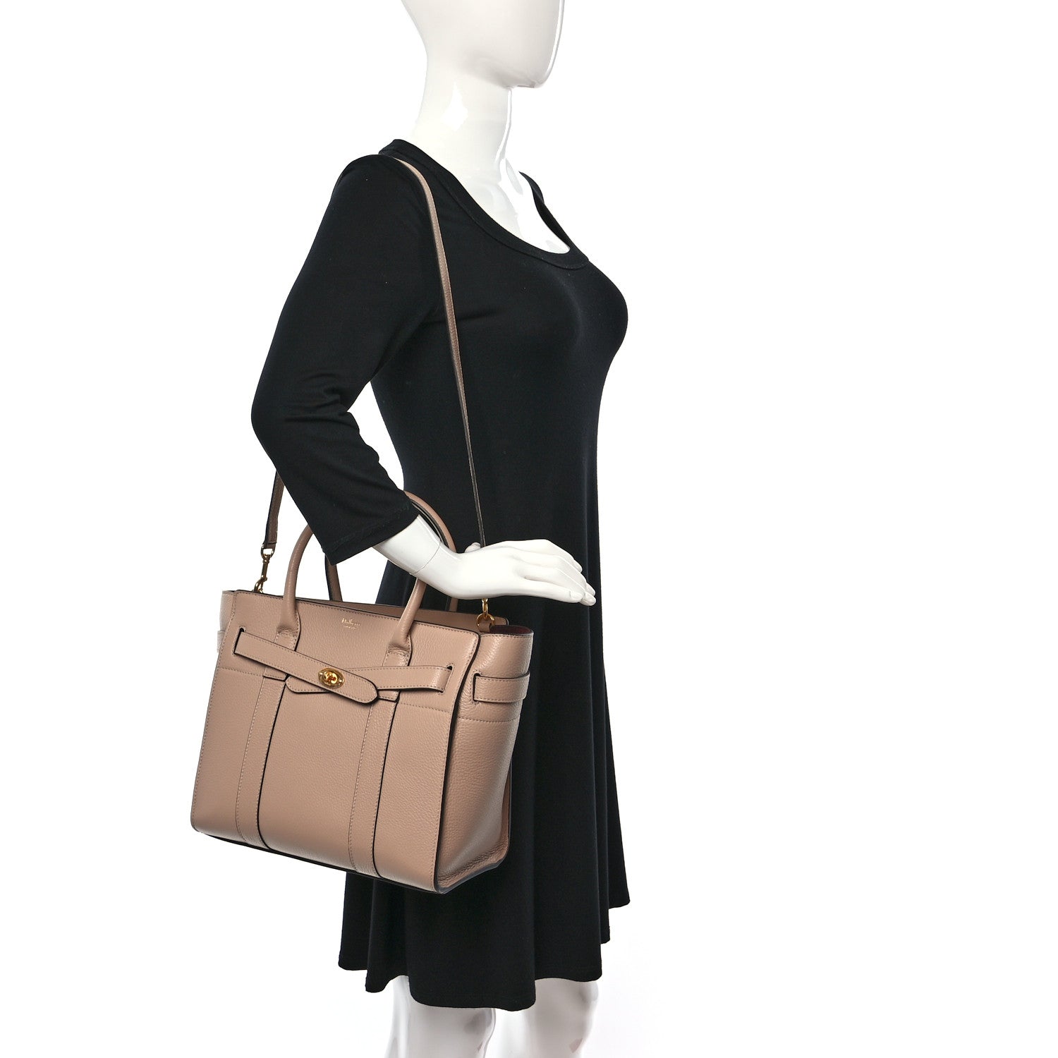 Mulberry Small Classic Grain Mini Zipped Bayswater Rosewater 3 of 8
