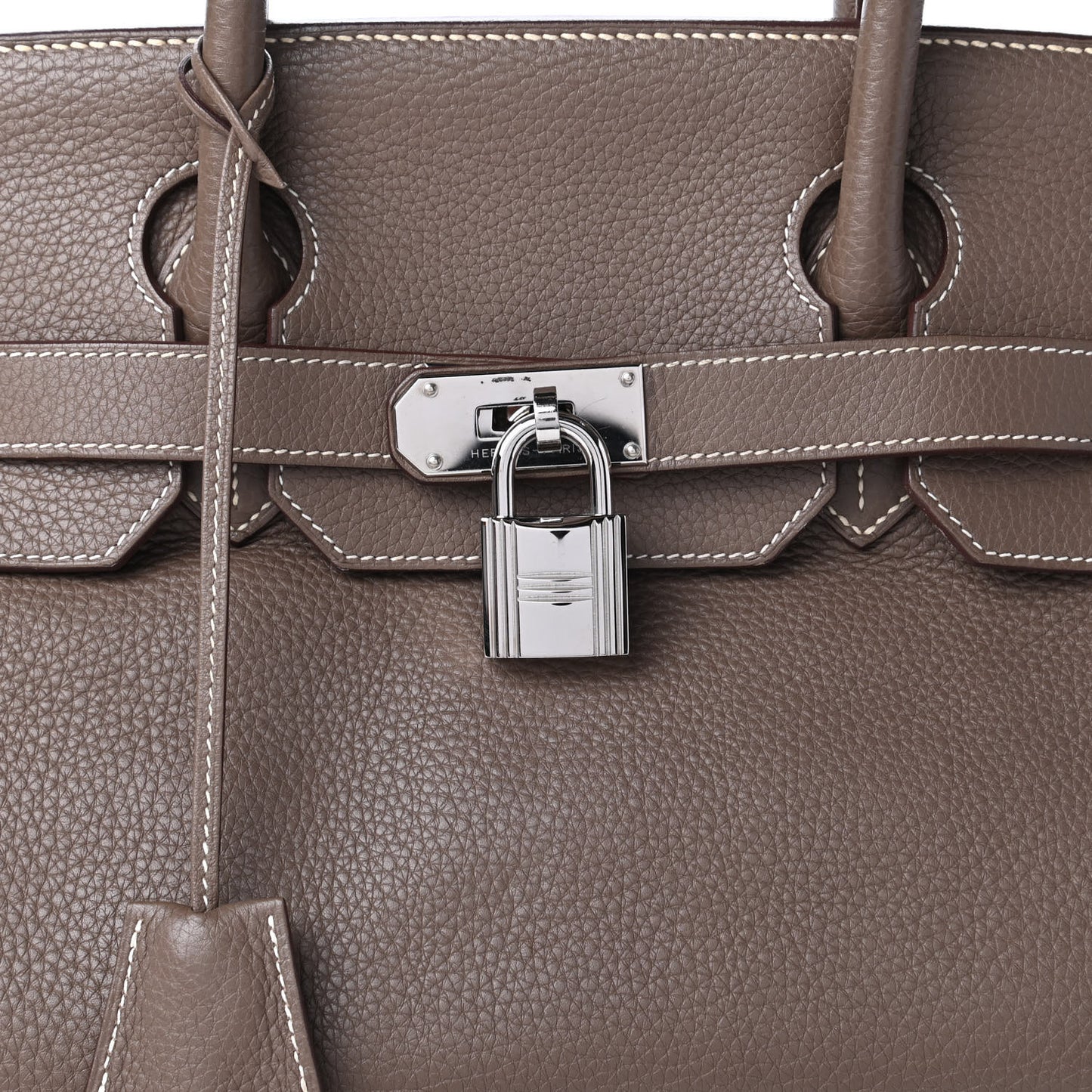Taurillon Clemence JPG Shoulder Birkin II 42 Etoupe