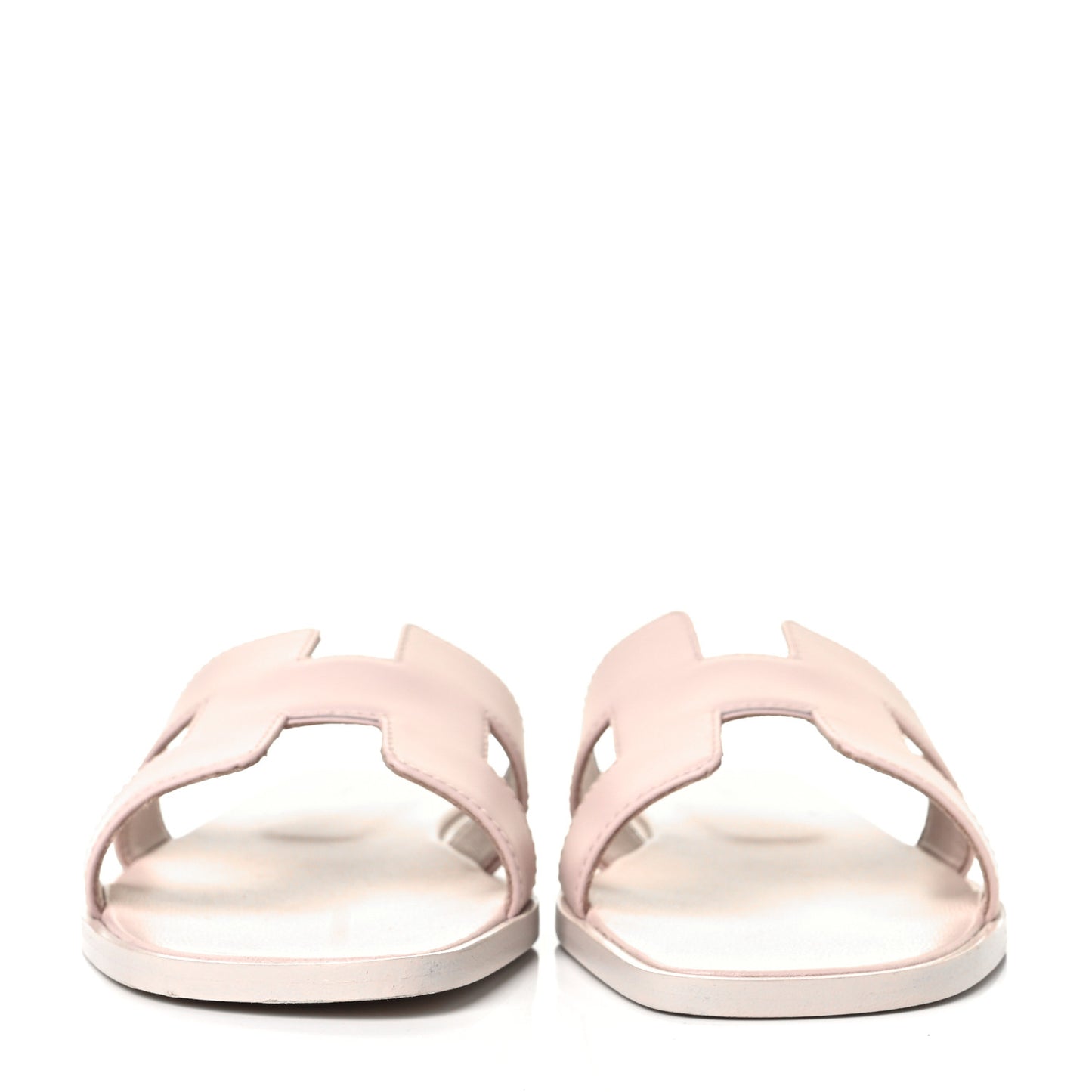Box Calfskin Oran Sandals 37.5 Rose Pale